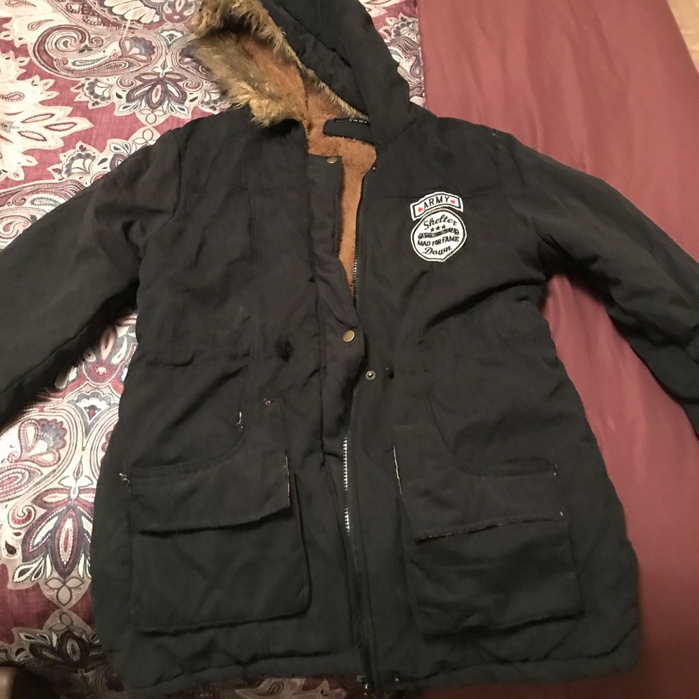 Fur winter coat